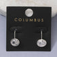 OVAL BEZEL EARRINGS