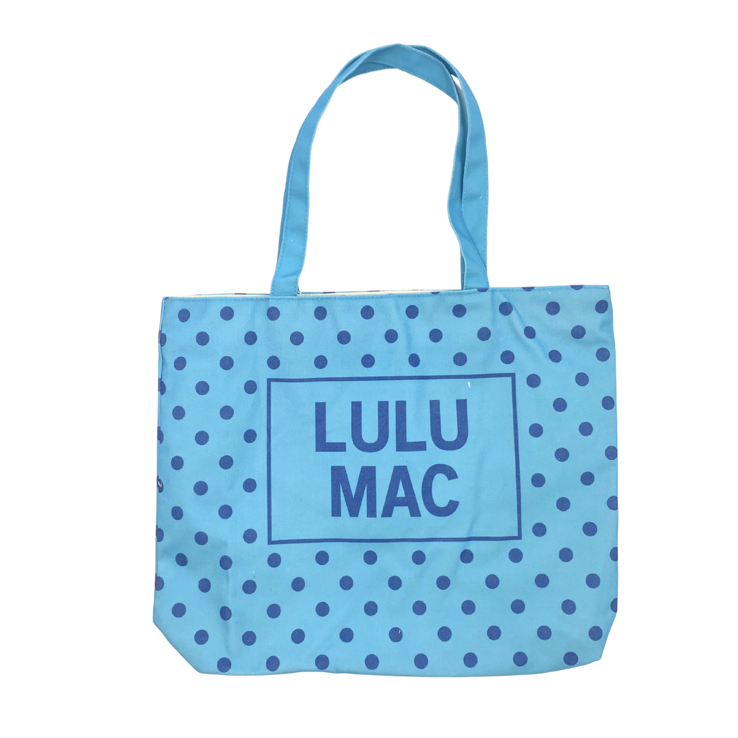 LULU MAC CANVAS TOTE POLKA DOT