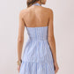 BLUE SKIES HALTER DRESS