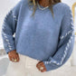 CONTRAST STITCH SWEATER
