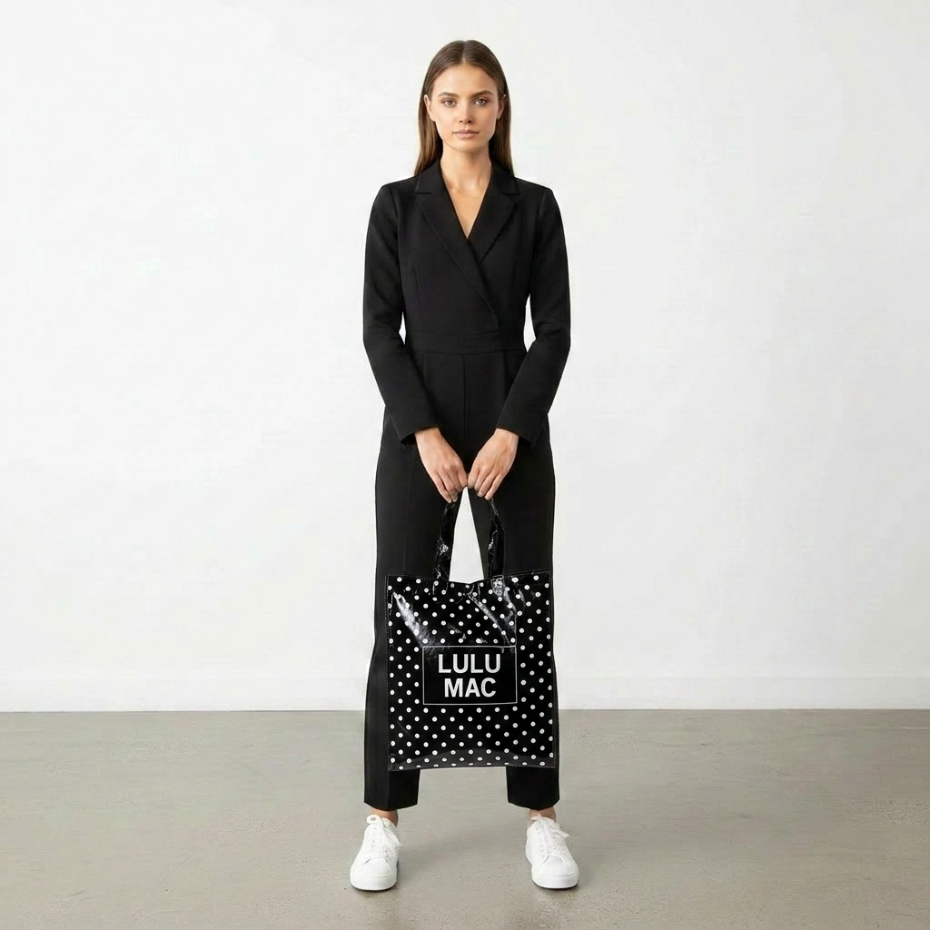 LULU MAC REUSABLE POLKA DOT TOTES