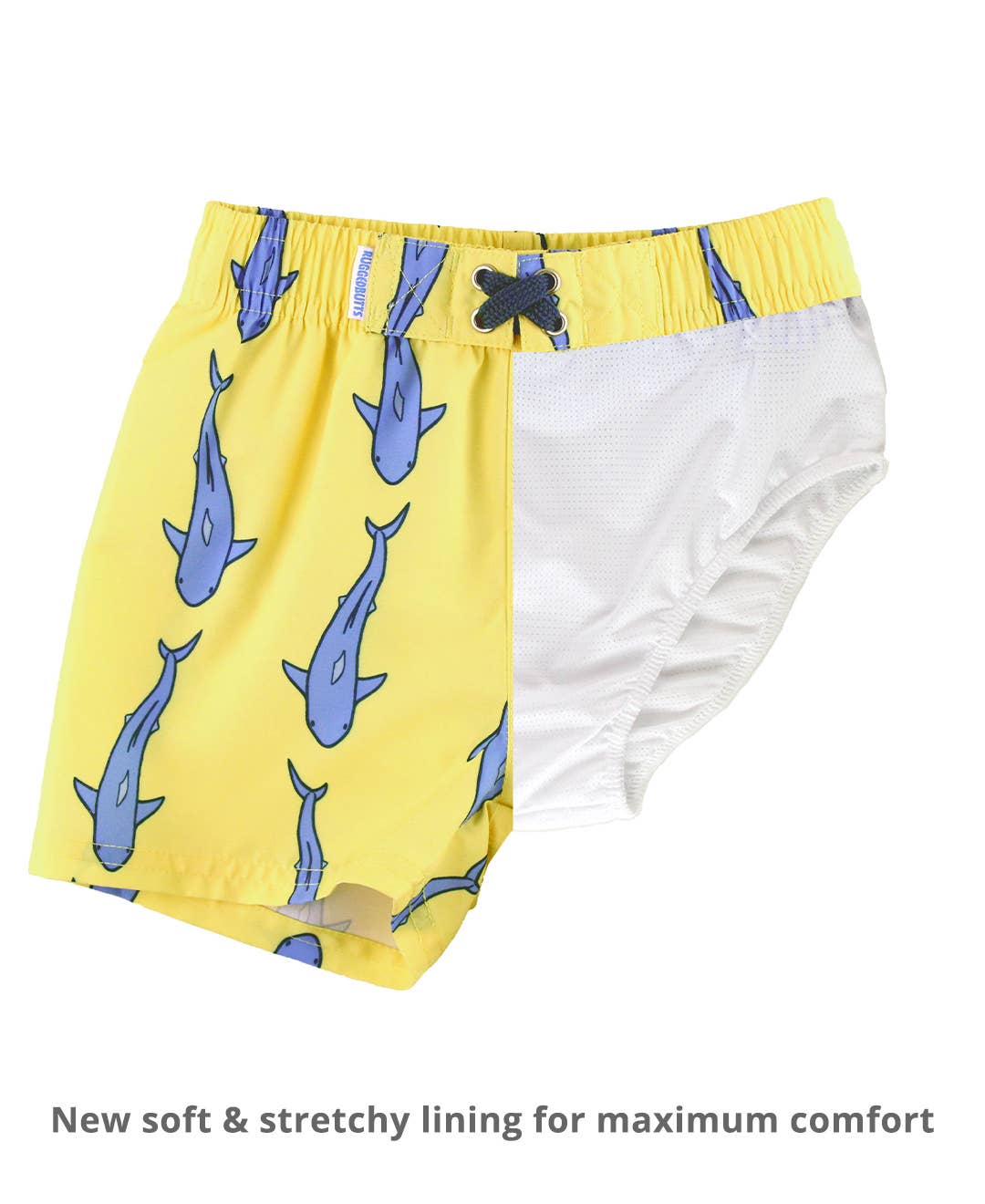 BOYS JAWSOME SHARK SWIM TRUNKS