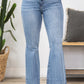 JUDY BLUE RELEASE HEM FLARE JEANS