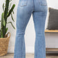 JUDY BLUE RELEASE HEM FLARE JEANS