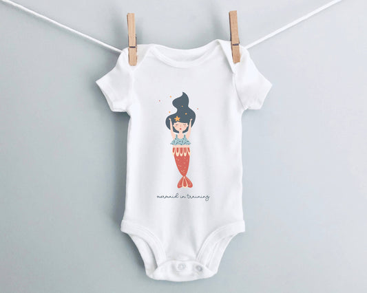 MERMAID IN TRAINING INFANT ONESIE