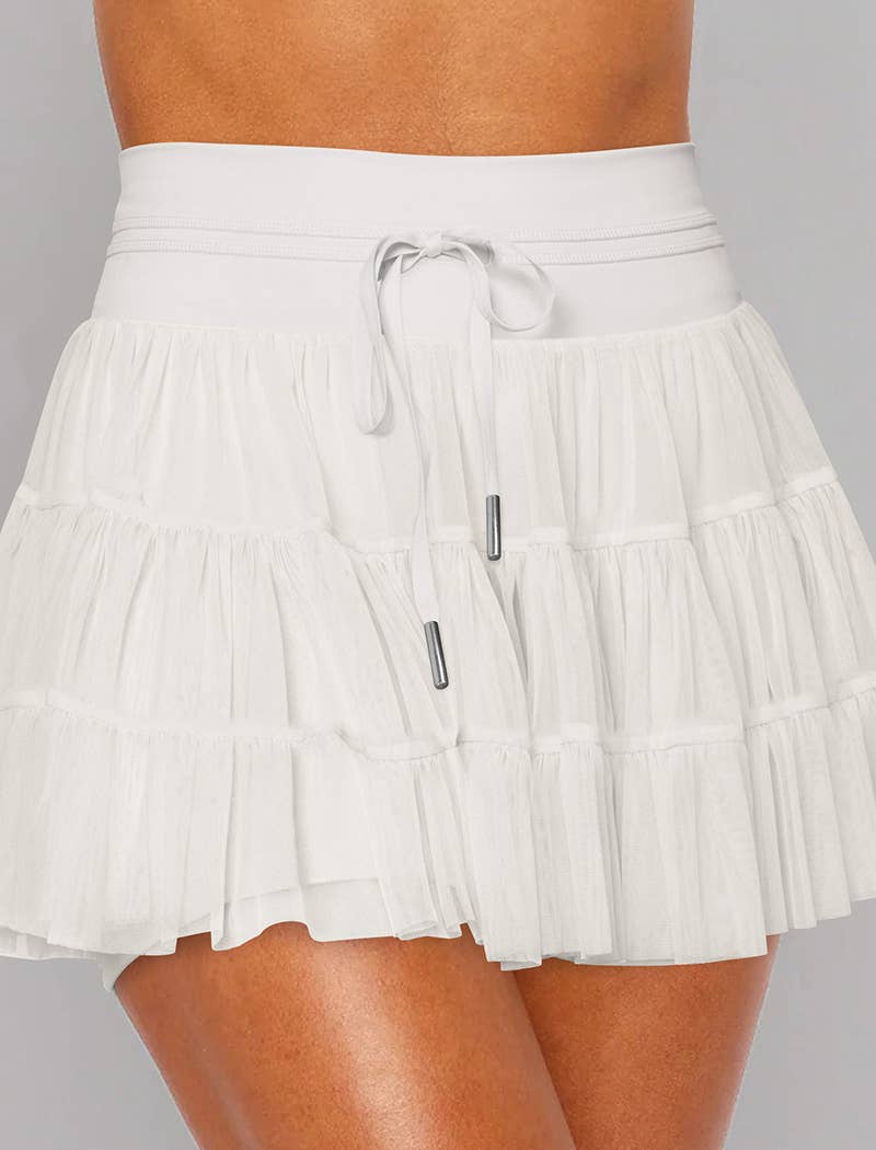 RUFFLE TENNIS SKORT