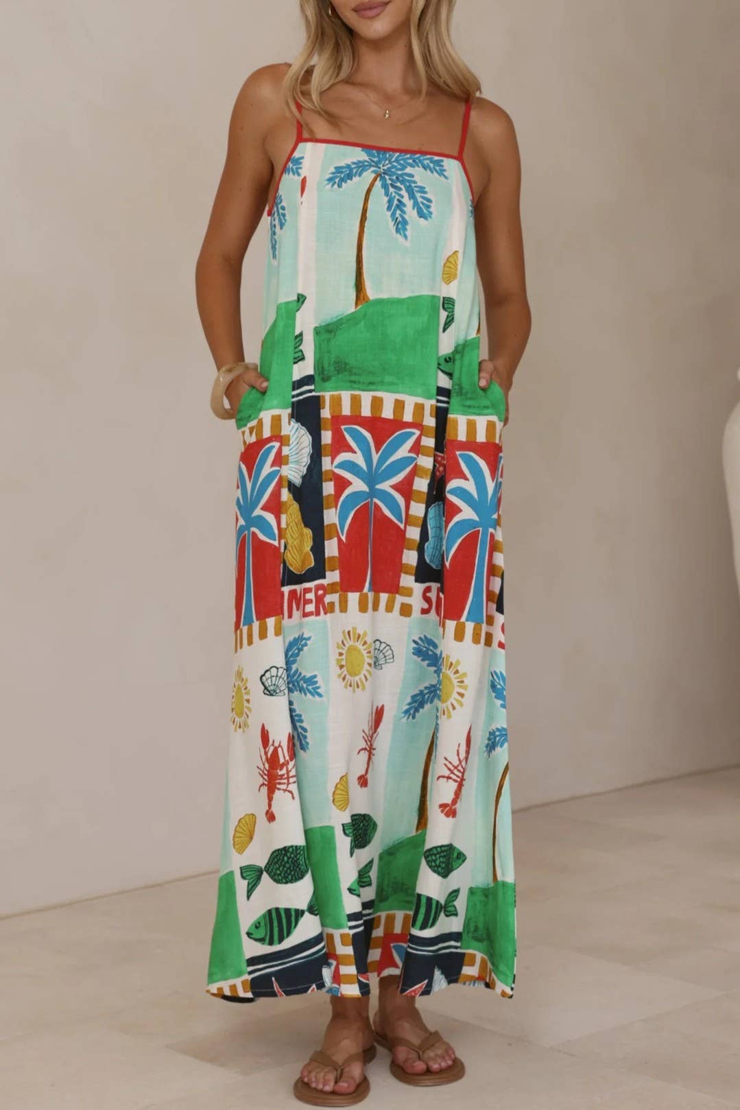 SEASCAPE MAXI DRESS