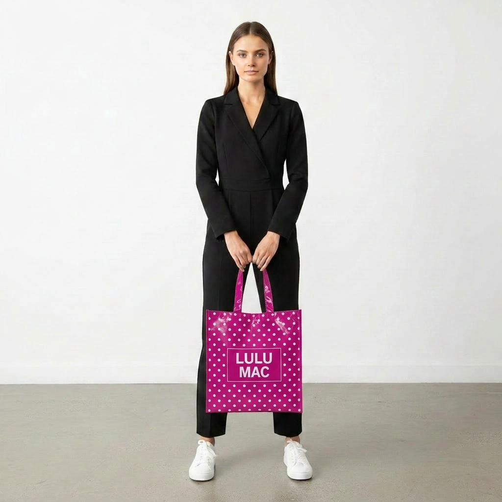 LULU MAC REUSABLE POLKA DOT TOTES