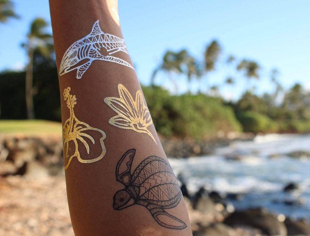 METALLIC TEMPORARY TATTOOS