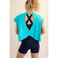 COTTON SLUB OPEN BACK TOP