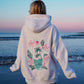 SURFING THE WAVES EMBROIDERED HOODIE