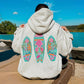 FLORAL SURFBOARDS EMBROIDERED HOODIE