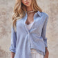 COASTAL STRIPED BUTTON DOWN