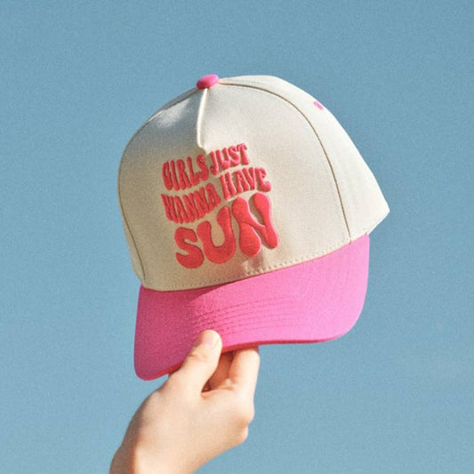GIRLS JUST WANNA HAVE SUN HAT