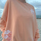 TROPICAL SHERBERT EMBROIDERED SWEATSHIRT
