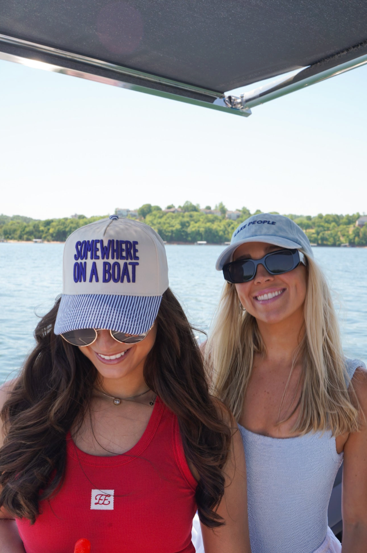 SOMEWHERE ON A BOAT