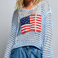 AMERICAN FLAG HOODIE SWEATER TOP