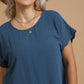 MARANDA SCALLOP HEM TOP