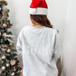 SANTA'S FAVORITE SPLIT NECK SWEATSHIRT