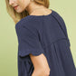 ASHLEY SCALLOP HEM LINEN DRESS