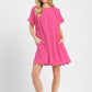 ASHLEY SCALLOP HEM LINEN DRESS