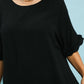 STACEY SCALLOP HEM TOP