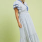 ATLANTA FLUTTER SLEEVE DRESS