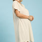 ASHLEY SCALLOP HEM LINEN DRESS