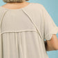 ASHLEY SCALLOP HEM LINEN DRESS