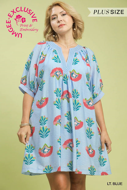 DORIS ABSTRACT PRINT DRESS