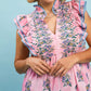 PETUNIA FLORAL TIERED MIDI DRESS