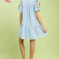 JACKIE  EMBROIDERED SLEEVE DRESS