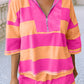 HALF ZIP OVERSIZE TEE SET