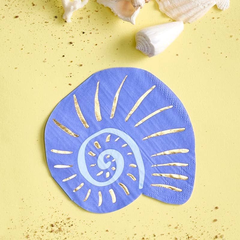 CONCH SHAPED FOIL NAPKINS