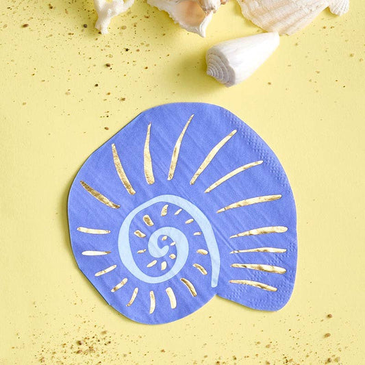CONCH SHAPED FOIL NAPKINS