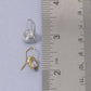 OVAL BEZEL EARRINGS