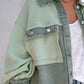 PATCHWORK WAFFLE COAT