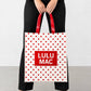 LULU MAC REUSABLE POLKA DOT TOTES