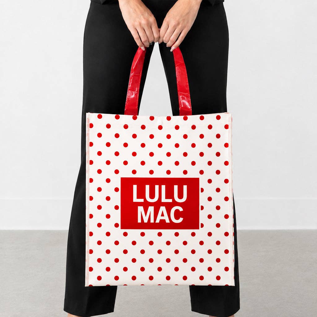 LULU MAC REUSABLE POLKA DOT TOTES
