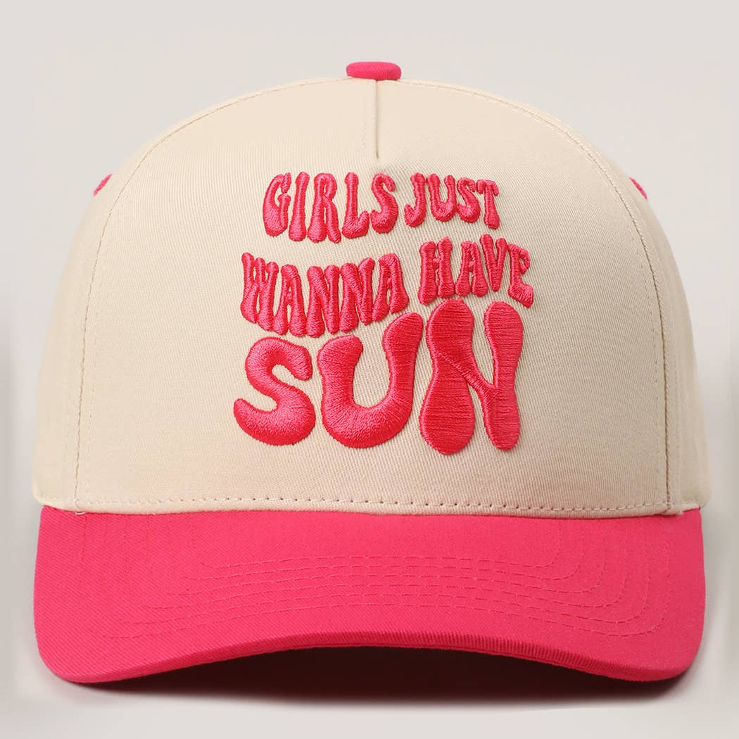 GIRLS JUST WANNA HAVE SUN HAT
