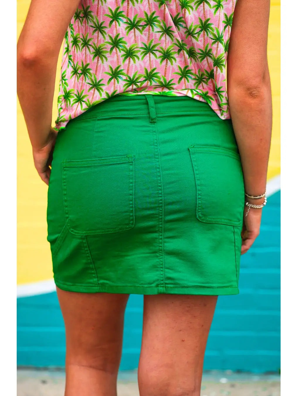SADIE CARGO SKIRT - GREEN