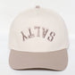 SALTY Upside Down Embroidery  Two Tone Baseball Caps