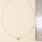 OVAL BEZEL PENDANT OMEGA NECKLACE
