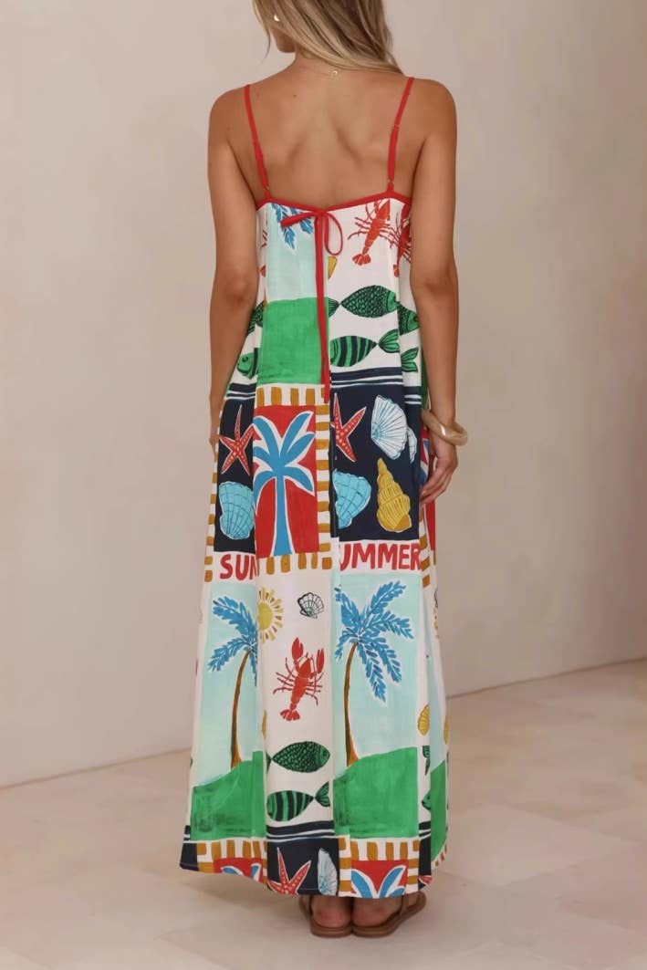 SEASCAPE MAXI DRESS