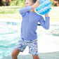 BOYS OCEAN CAMO SWIM TRUNKS