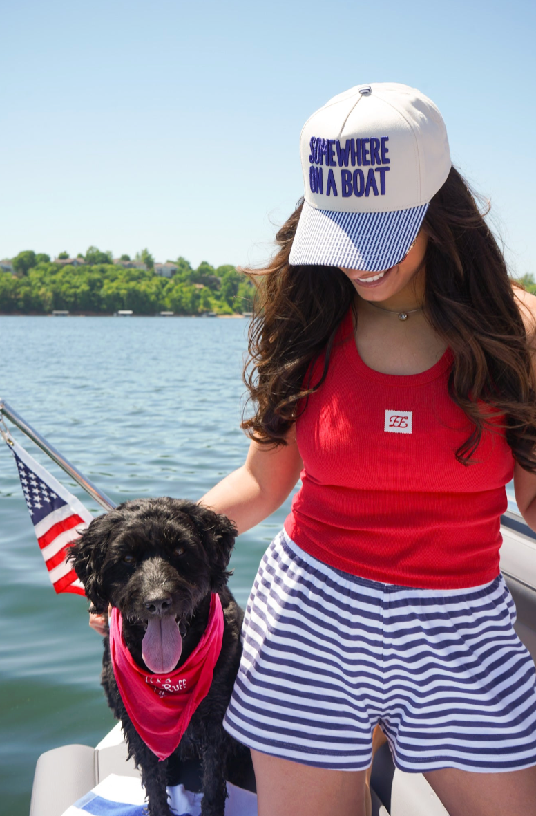 SOMEWHERE ON A BOAT