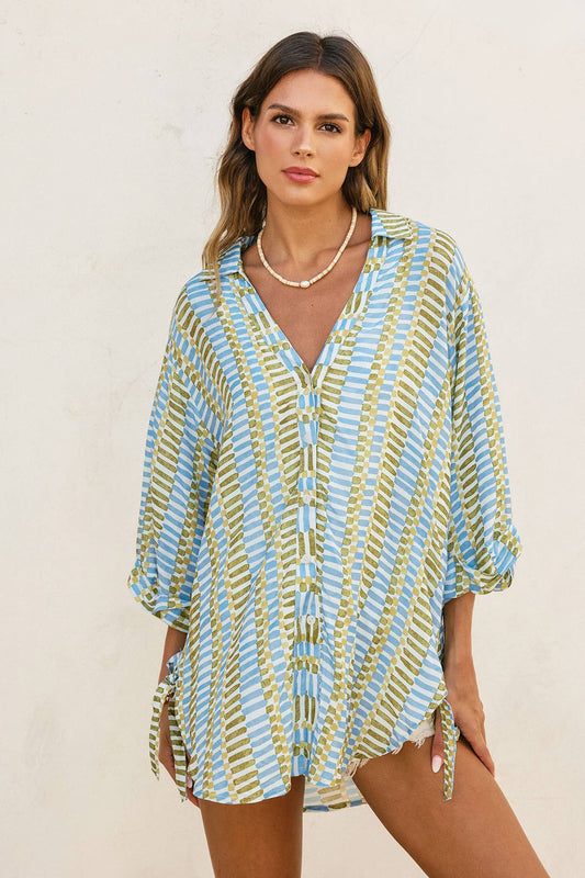 TROPICAL BREEZE TUNIC SHIRT