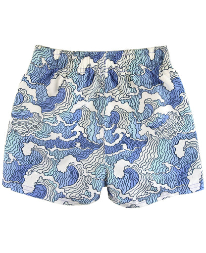 BOYS OCEAN CAMO SWIM TRUNKS