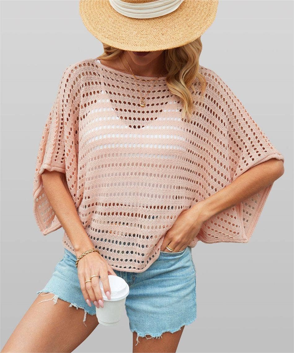 BEACHY BATWING SLEEVE TOP