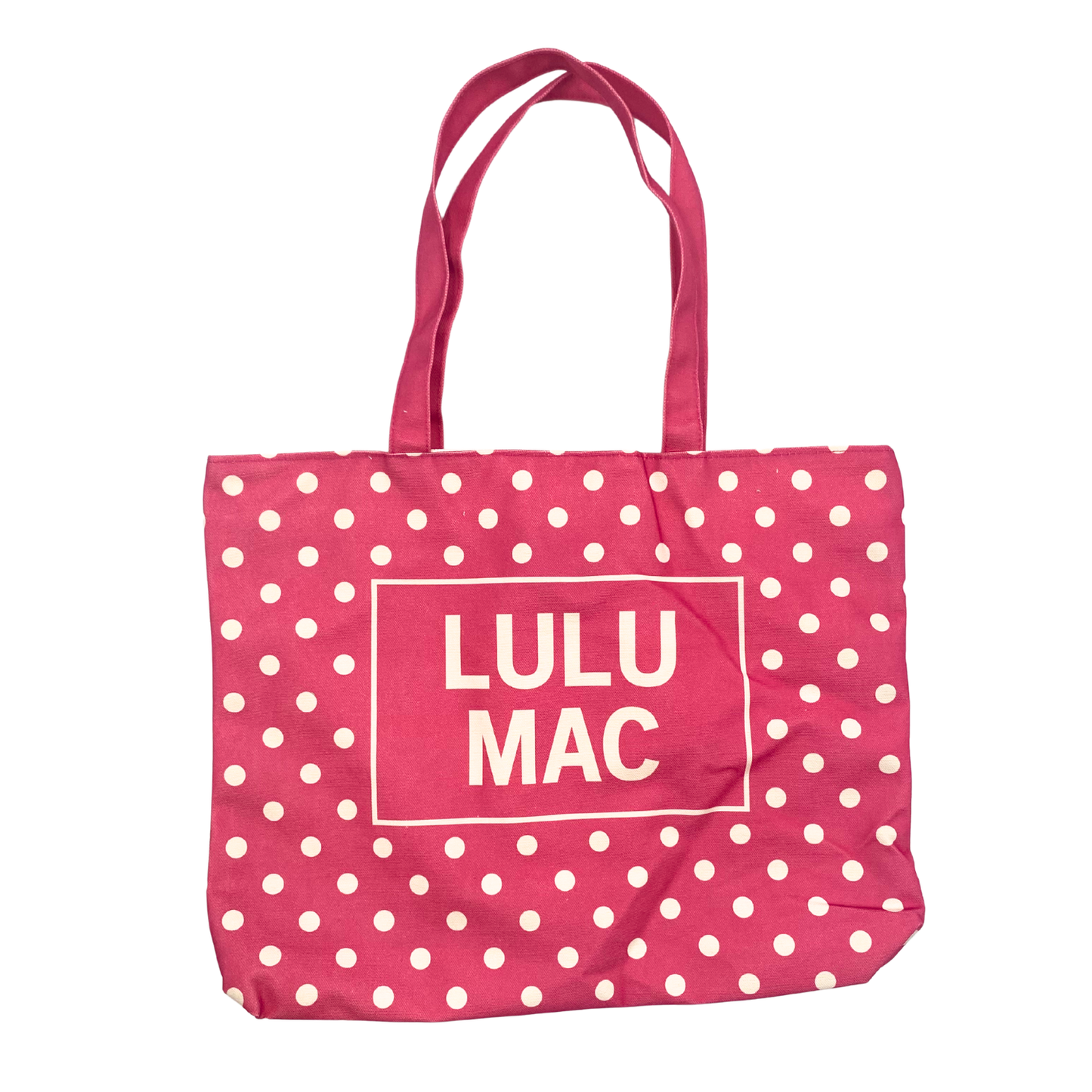 LULU MAC CANVAS TOTE POLKA DOT